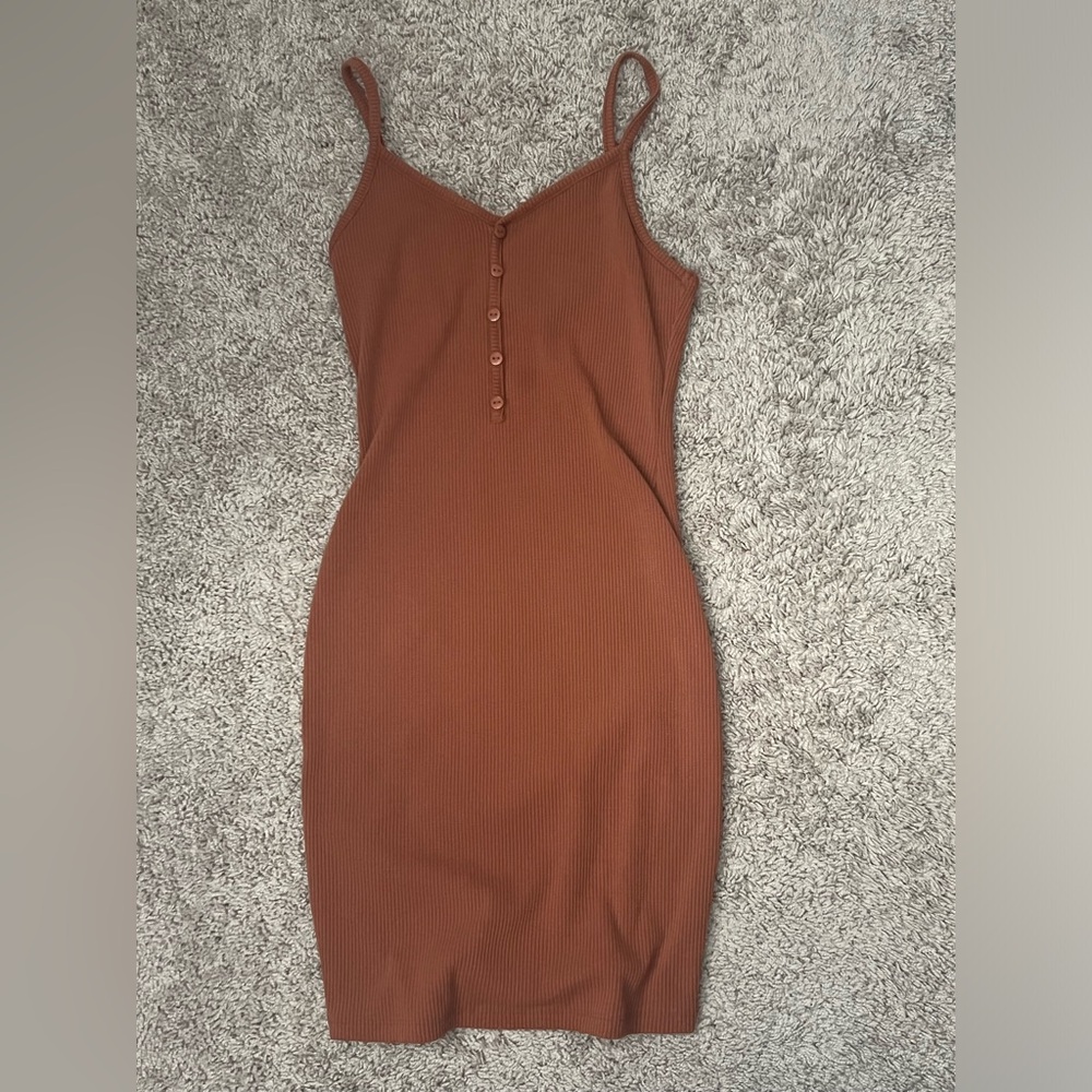 Orange Bodycon Dress | Size M